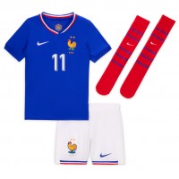 Fotbalové Dres Francie Ousmane Dembele #11 Dětské Domácí ME 2024 Krátký Rukáv (+ trenýrky)